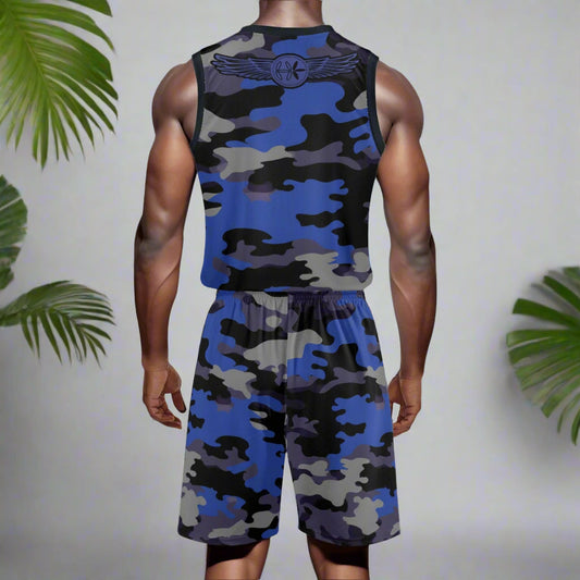 Blue Camo Drip Set