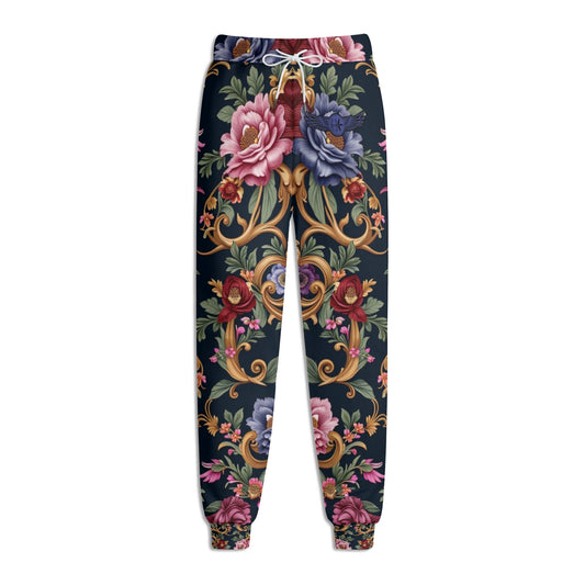 Womens Royal Floral Sweatpants