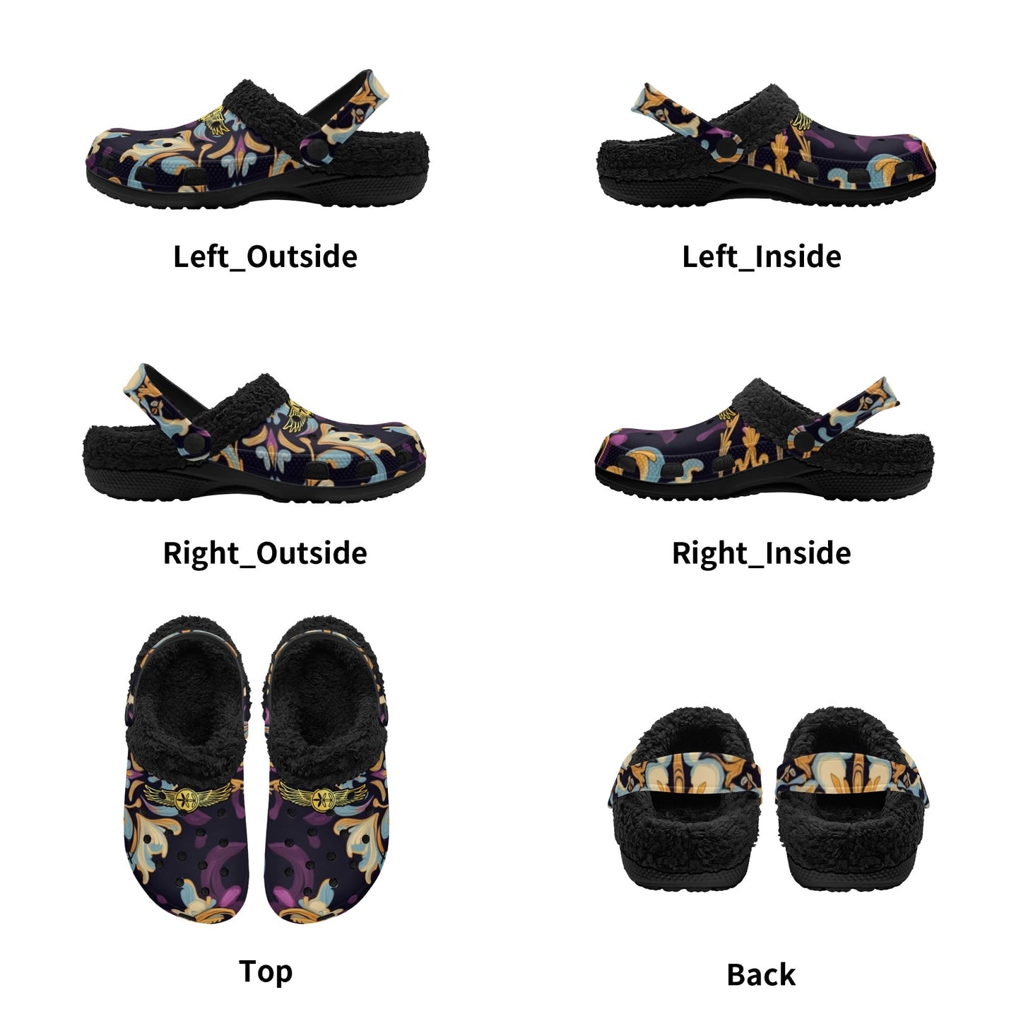 Adults Aiden Fur Lined Garden Slippers