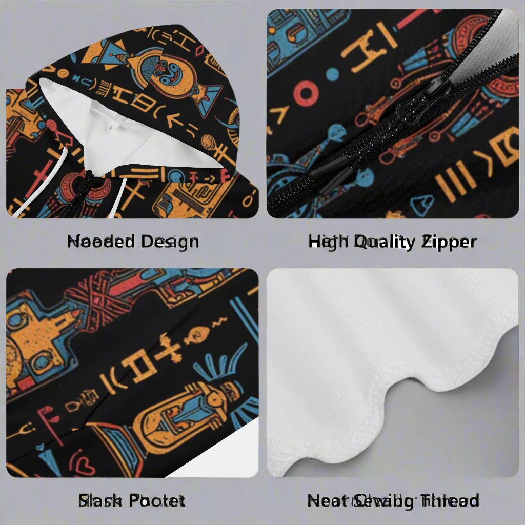 Hyrographics Zip Hoodie for men by Highest Evolution